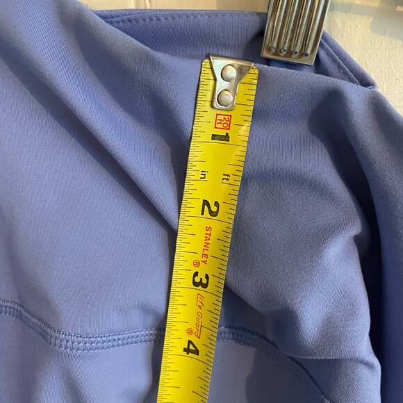 90 Degree By Reflex, Leggings, Lana Everyday Lux Crossover Crop Tight, Blue. XS - Picture 11 of 12